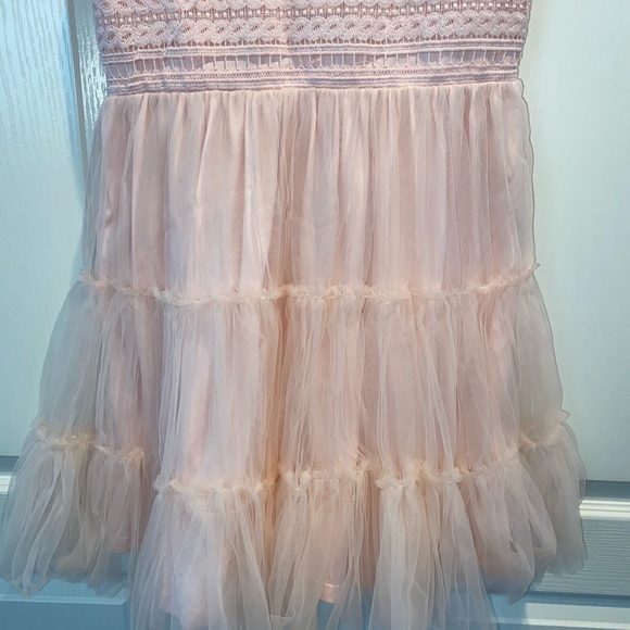 Forever 21 pink tulle ruffle dress size 13/14 - Picture 7 of 8